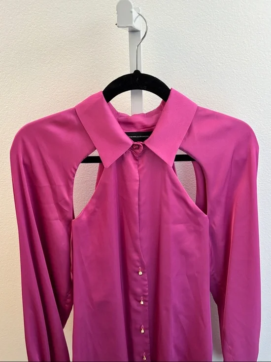 Les Bourdelles Des Garçons Size 44 Cutout Top/Lounge Wear, Made in Italy, New - Picture 2 of 16
